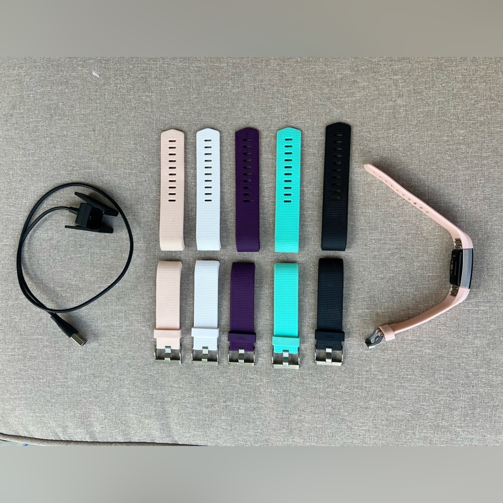 Fitbit Charge 2 Activity Fitness Tracker and Heart Rate Monitor with Charger